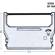 BASIC STAR CINTA MATRICIAL SP300/SP312 NEGRO STR-SP300BK